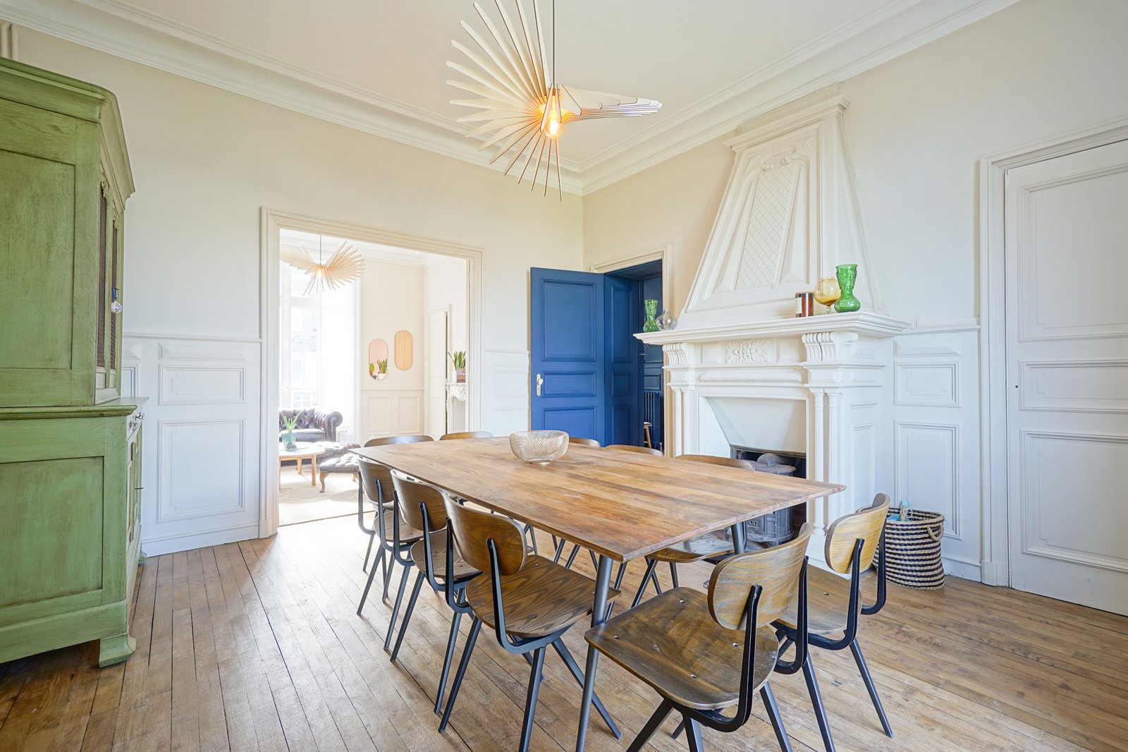 La salle à manger et le salon du Manoir Ducey